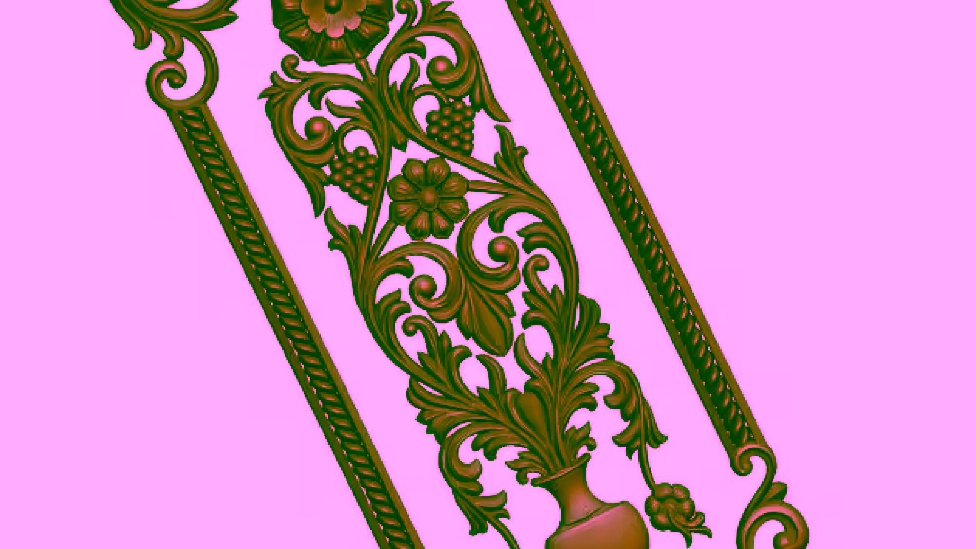 3d Door Frame Design For Cnc Wood Carving Stl File Free Download – A000149