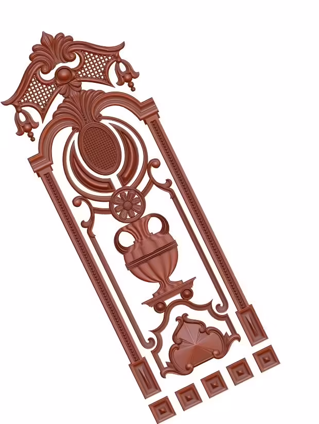 3d Door Frame Design For Cnc Wood Carving Stl File Free Download – A000144