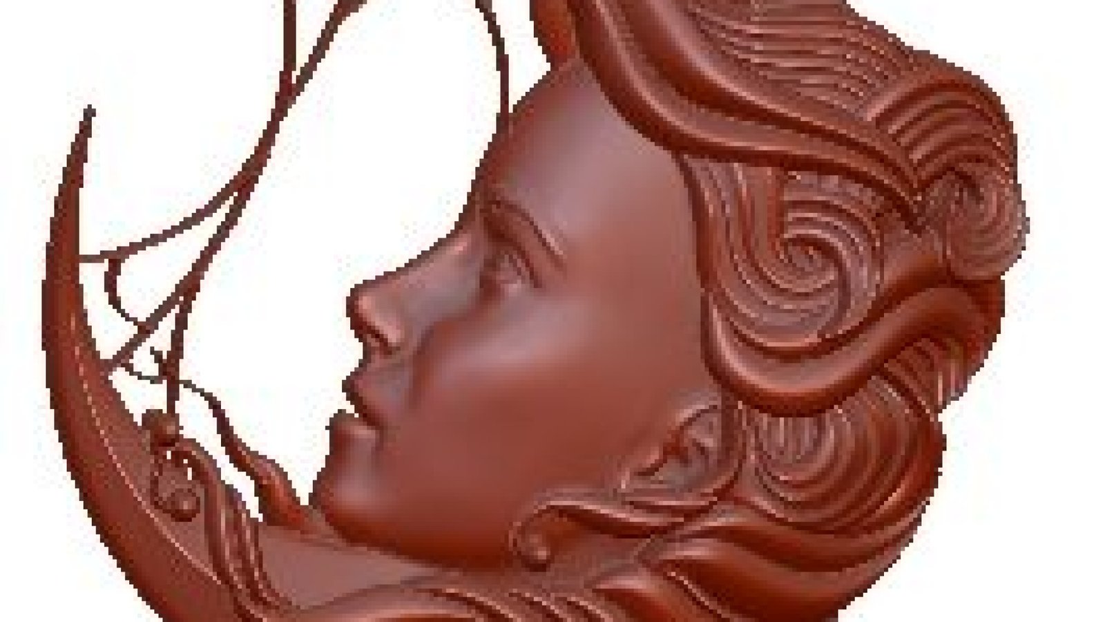 3d Moon Design For Cnc Wood Carving Stl File Free Download A000123