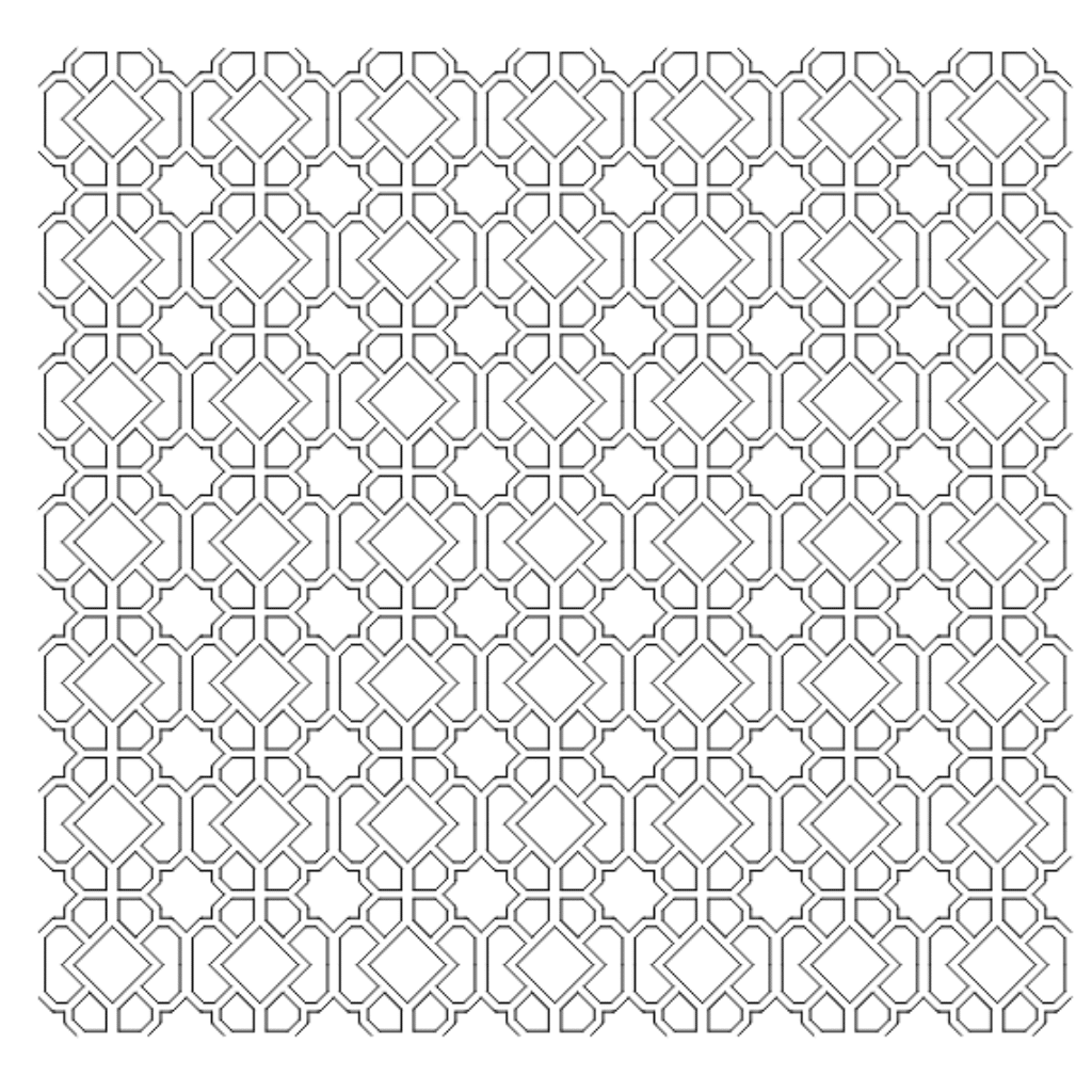 Cnc Jali Design Dxf File Free Download A000101