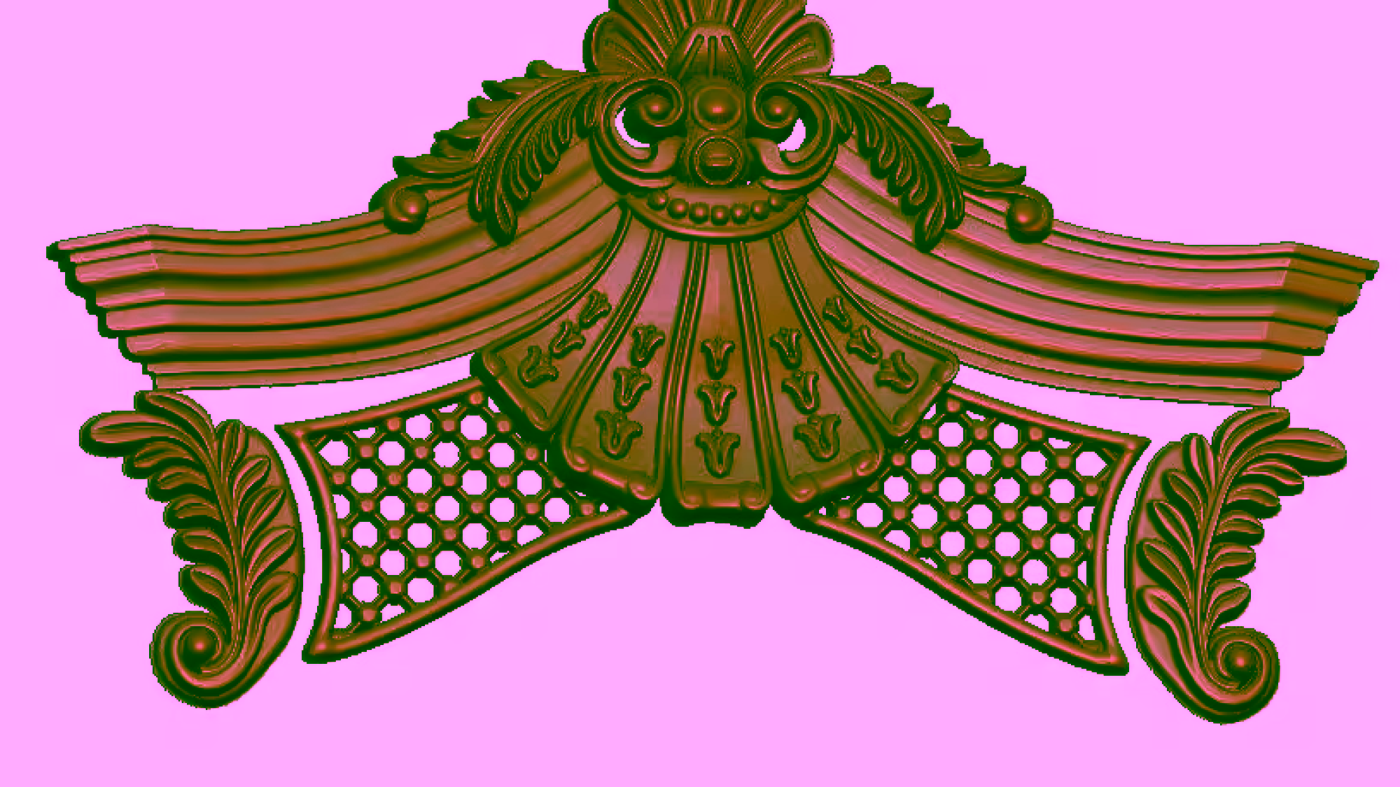 Decorative Design For Cnc Woodworking Stl File Free Download – A000100