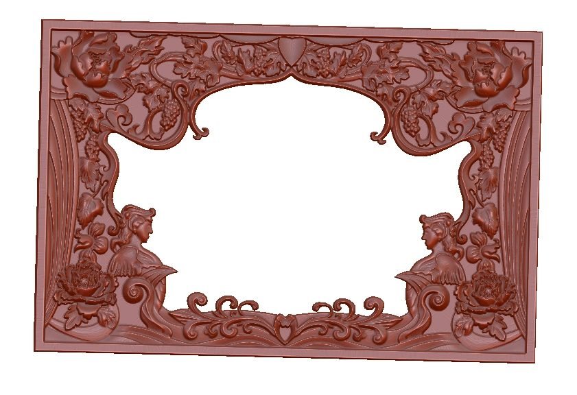 Decorative Frame Stl File For Cnc Wood Carving Free Download A000108