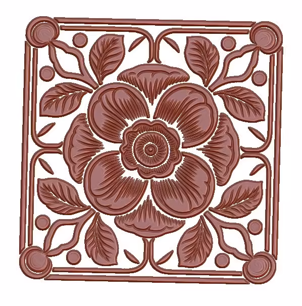 Decorative Pattern For Wood Carving Stl File Free Download A000109
