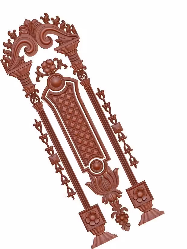 Door Design For Cnc Wood Carving Stl File Free Download – A000142