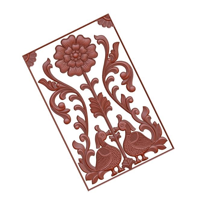 Door Design For Cnc Wood Carving Stl File Free Download – A000137