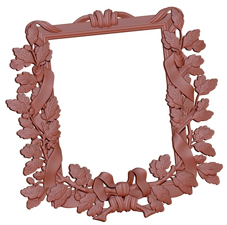 Frame Design For Wood Carving Stl File Free Download A000156