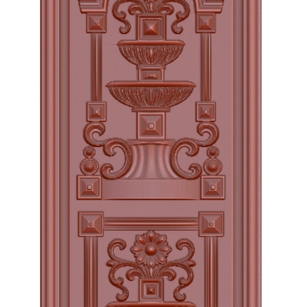 Free 3d Door Design Stl File For Wood Carving A000117