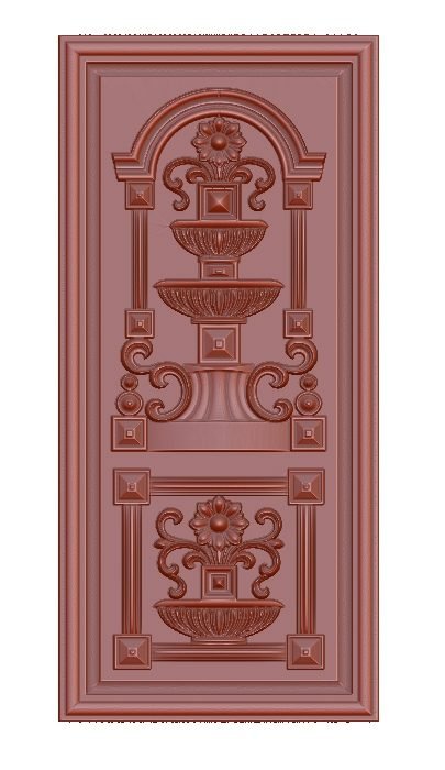 Free 3d Door Design Stl File For Wood Carving A000117