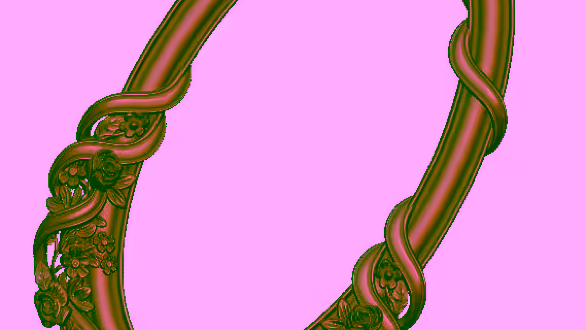 Mirror Frame For Cnc Wood Carving Stl File Free Download A000115