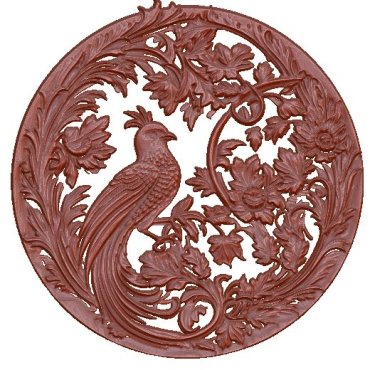 Pattern With Bird For Cnc Wood Carving Free Download A000114