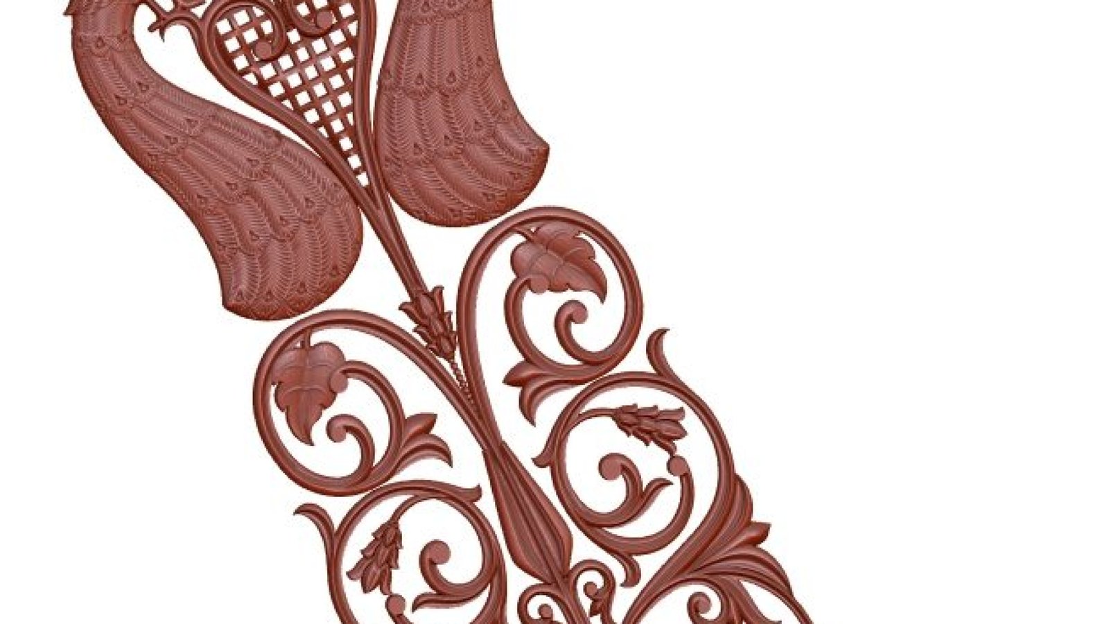 Peacock Door Design For Cnc Wood Carving Stl File Free Download – A000141