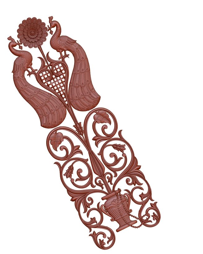 Peacock Door Design For Cnc Wood Carving Stl File Free Download – A000141