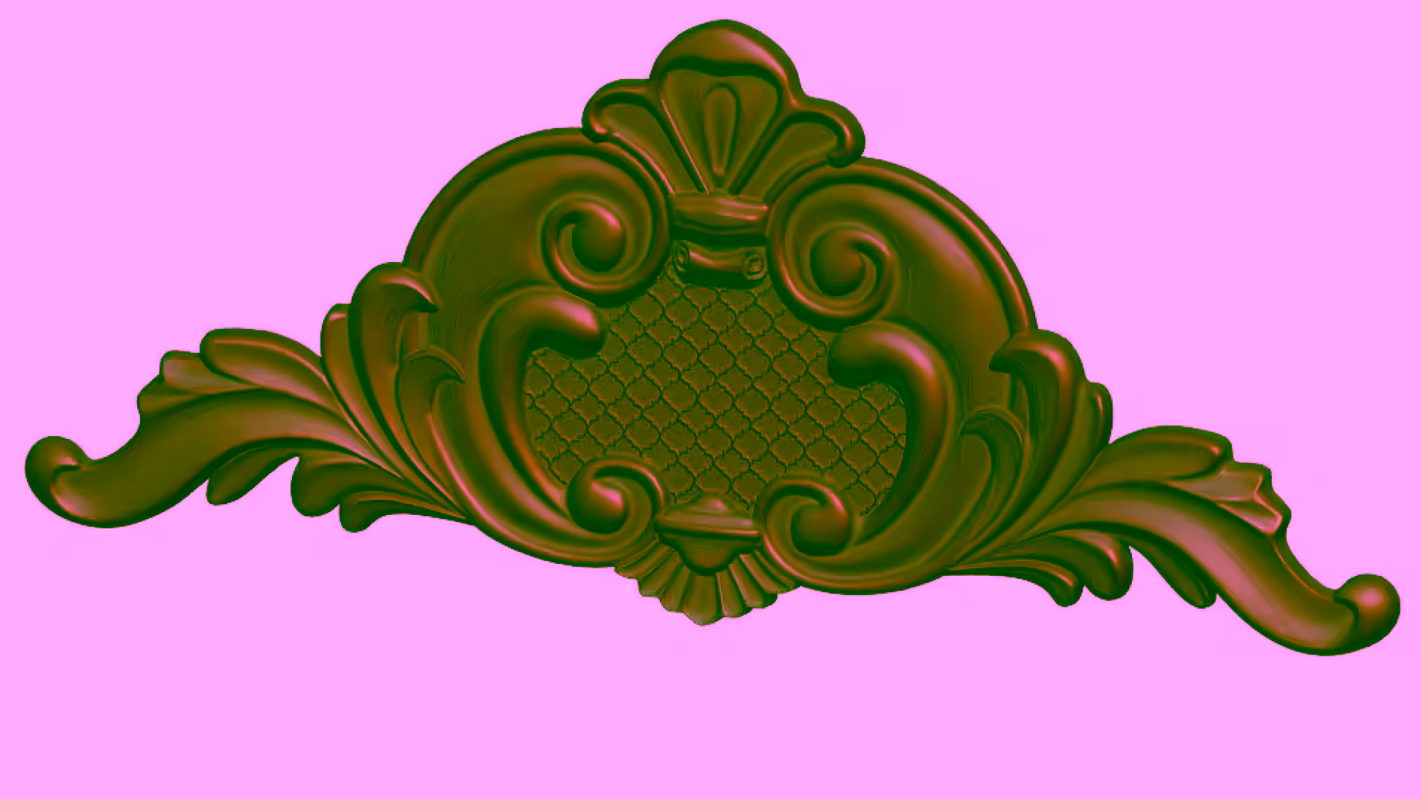 Decorative design 3D stl files for CNC wood carving (free download) - A000096