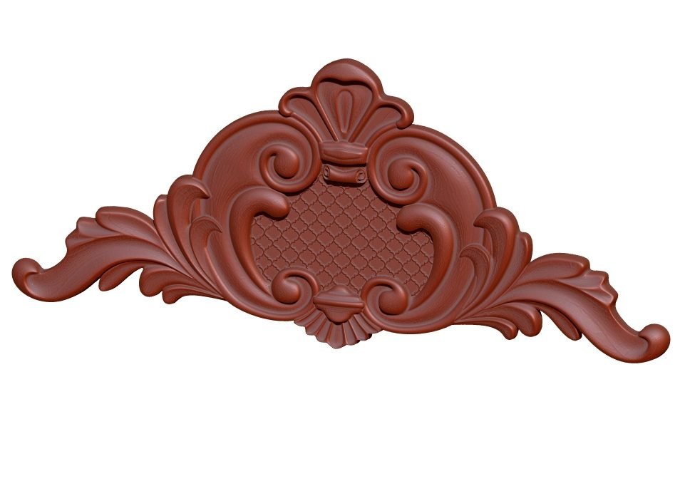 Decorative design 3D stl files for CNC wood carving (free download) - A000096