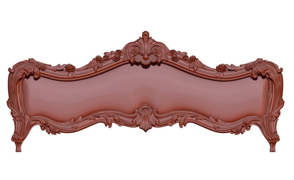 3d Bed Frame Design For Wood Carving Stl File Free Download A000209