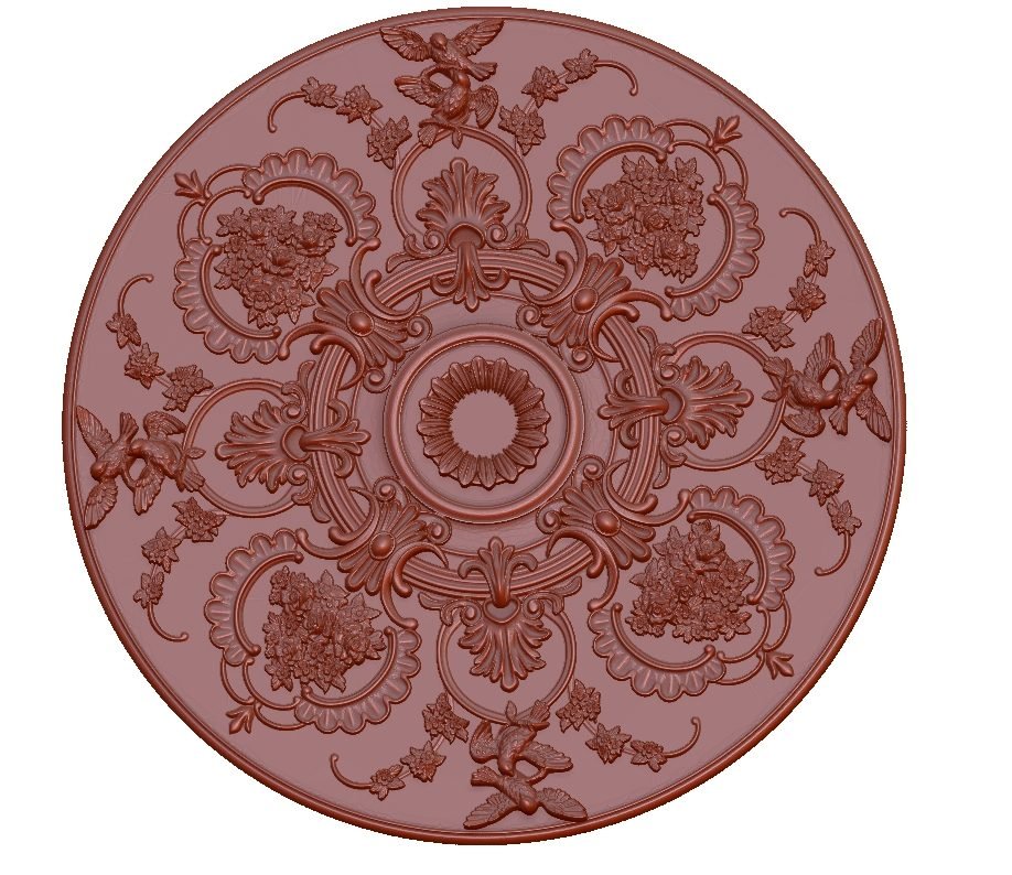 3d Circular Pattern For Cnc Wood Carving Stl File Free Download A000188