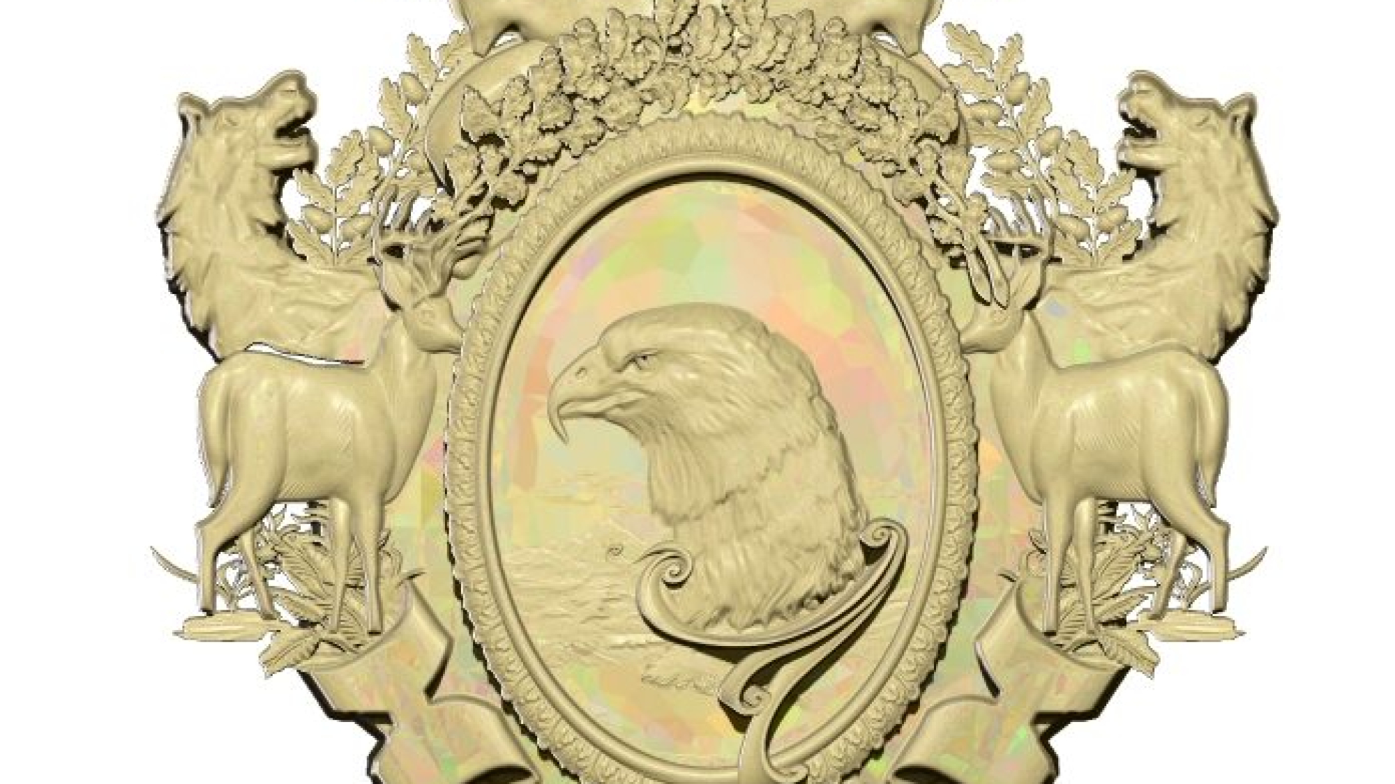 Animal Painting Picture Frame For Cnc Wood Carving Stl File Free Download A000226