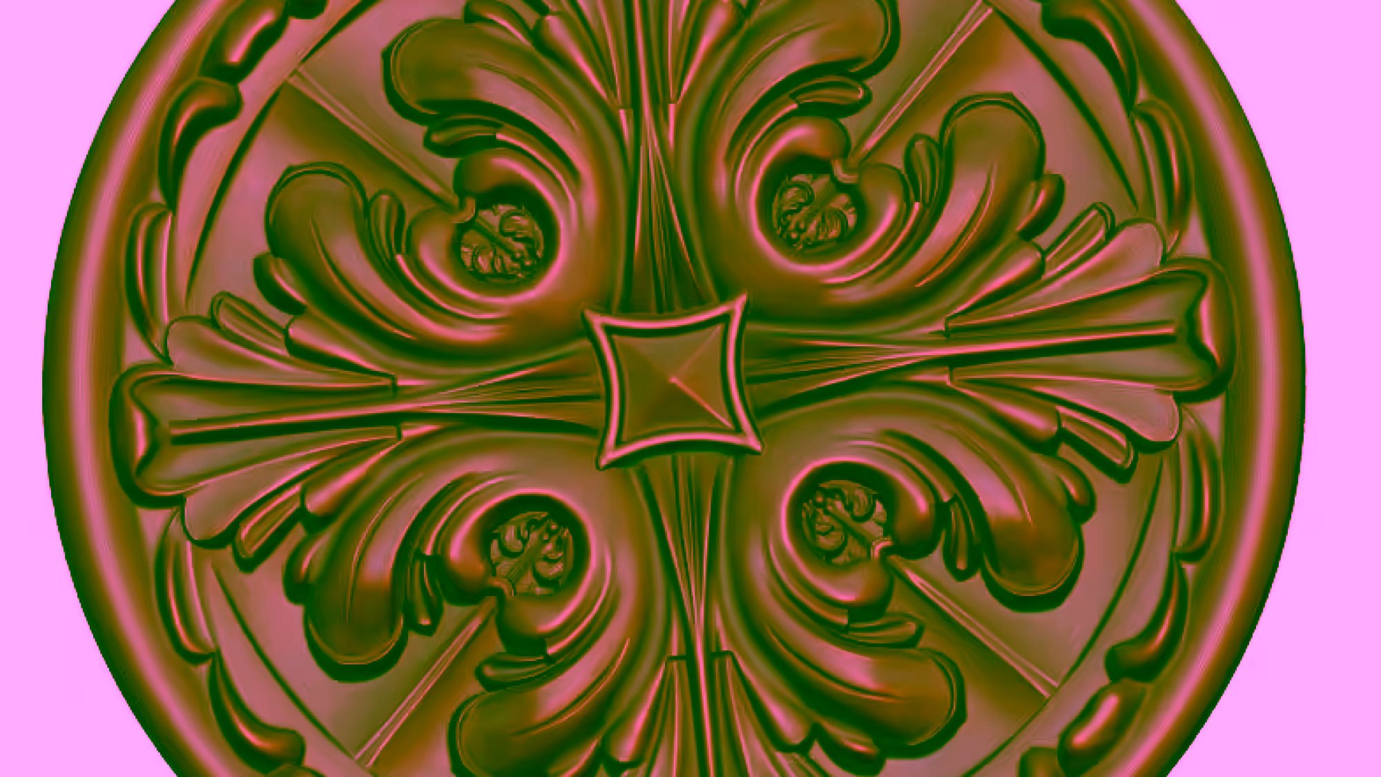 Circular Decor For Cnc Wood Carving Stl File Free Download A000194