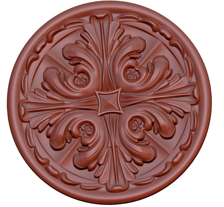 Circular Decor For Cnc Wood Carving Stl File Free Download A000194