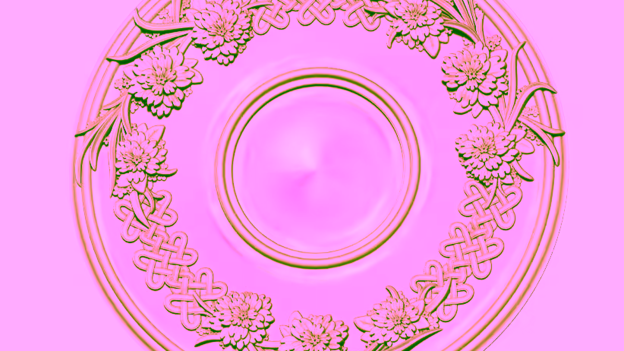 Circular Design For Wood Carving Stl File Free Download A000256