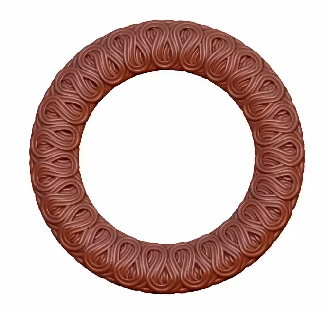 Circular Frame For Cnc Wood Carving 3d Stl File Free Download A000195