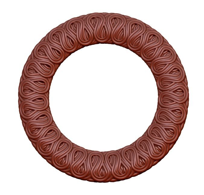 Circular Frame For Cnc Wood Carving 3d Stl File Free Download A000195