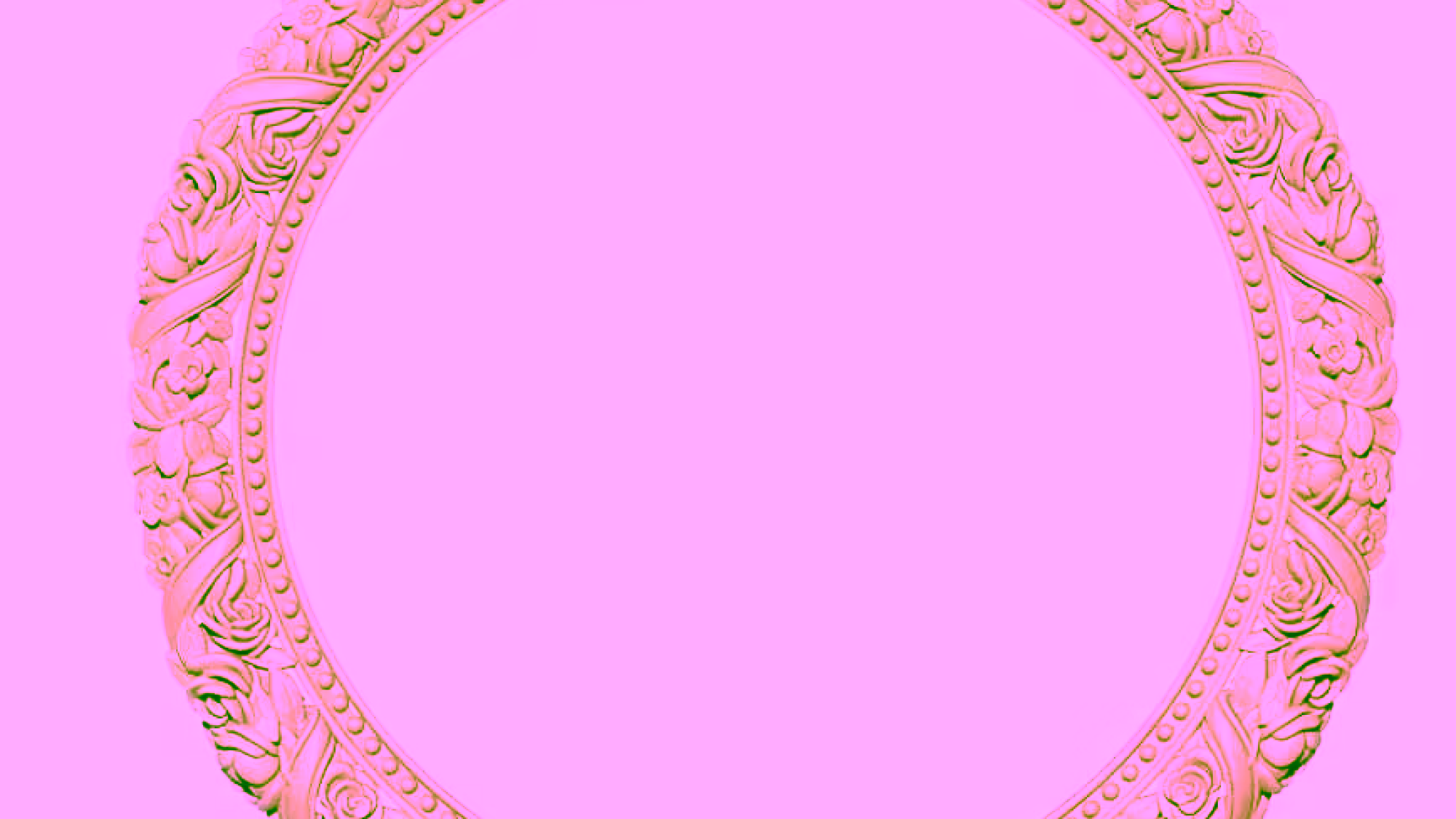 Circular Mirror Frame Design For Wood Carving Stl File Free Download A000237