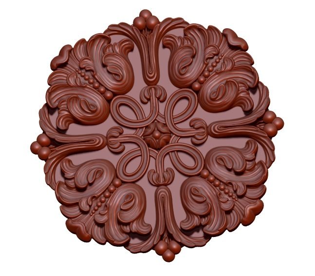 Circular Pattern For Cnc Wood Carving 3d Stl File Free Download A000193