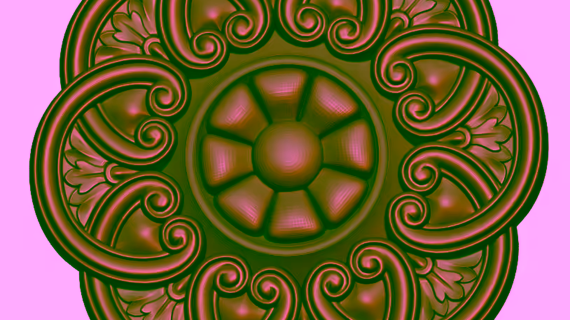 Circular Pattern For Cnc Wood Carving Stl File Free Download A000196