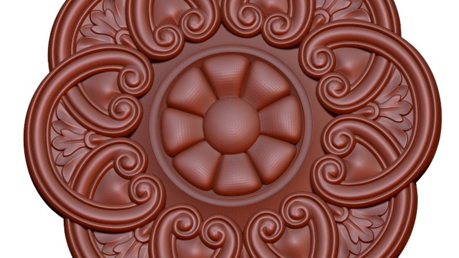 Circular Pattern For Cnc Wood Carving Stl File Free Download A000196