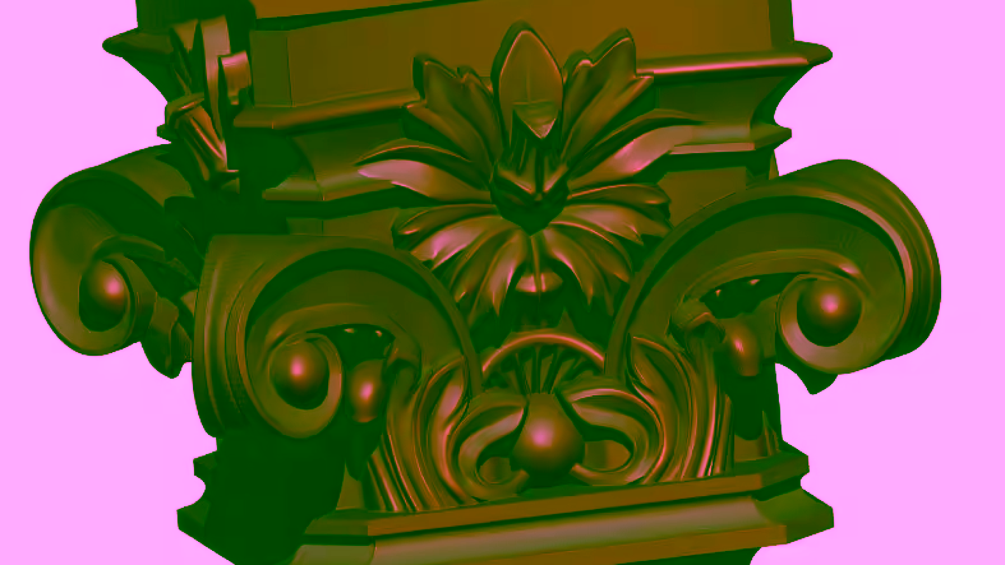 Column Top Design 3d Stl File Free Download A000182