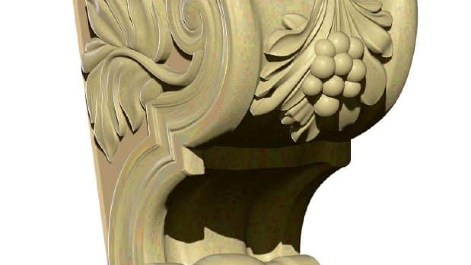 Column Top Design For Cnc Carving Stl File Free Download A000225