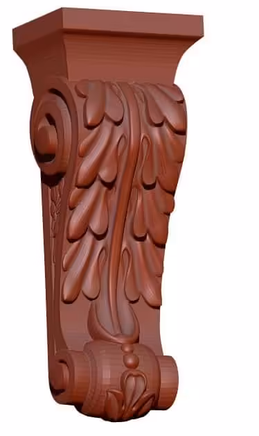 Column Top Design Stl File Free Download A000179