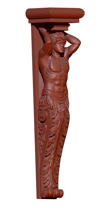 Column Top Design For Cnc Wood Carving Stl File Free Download A000223