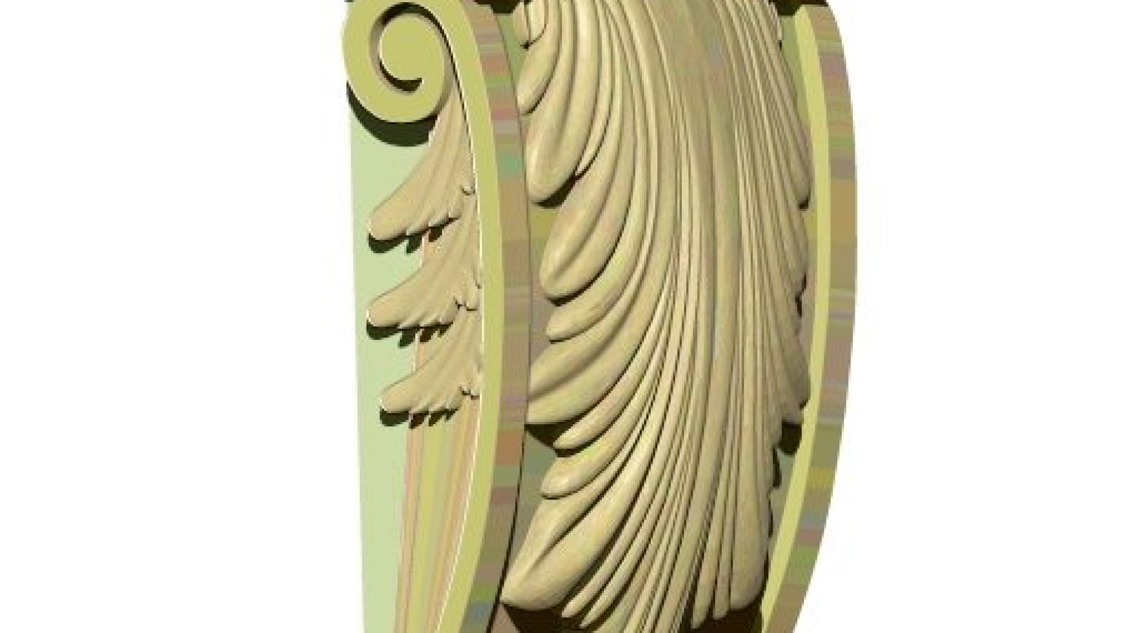 Column Top For Wood Carving Stl File Free Download A000232