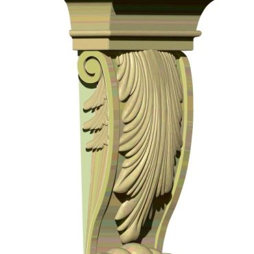 Column Top For Wood Carving Stl File Free Download A000232