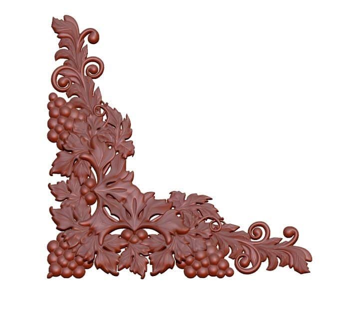 Corner Design For Cnc Wood Carving Stl File Free Download A000176