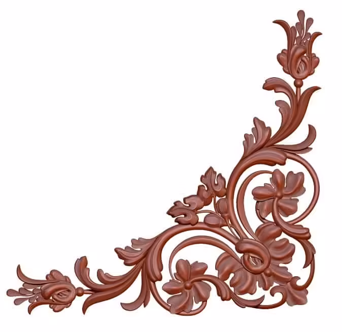 Corner Design For Wood Carving Stl File Free Download A000206