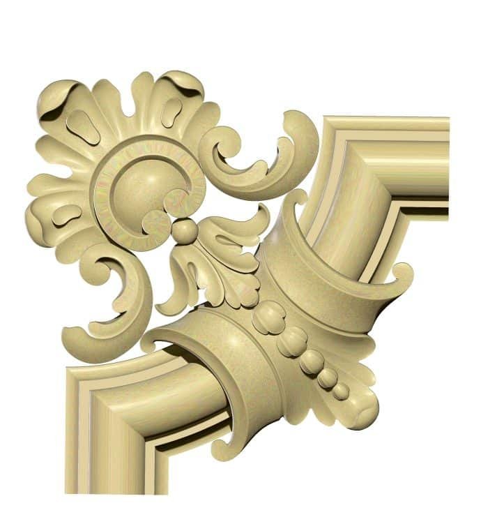 Corner Design For Wood Carving Stl File Free Download A000229