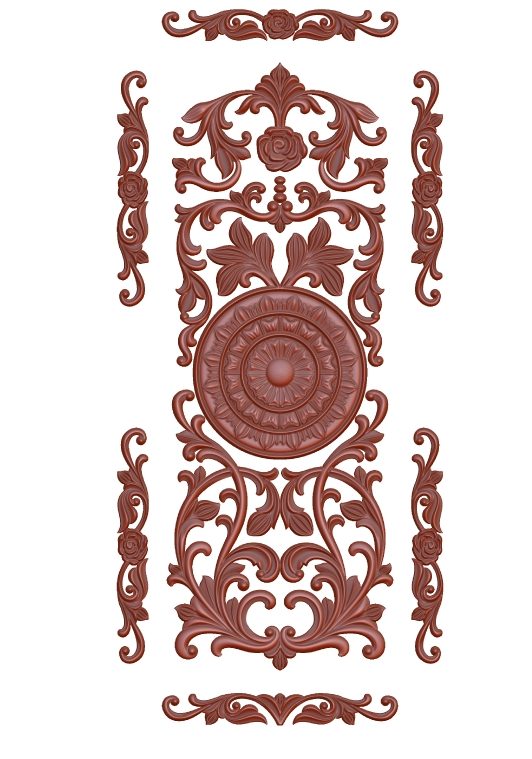 Decor For Door Cnc Wood Carving Stl File Free Download A000203