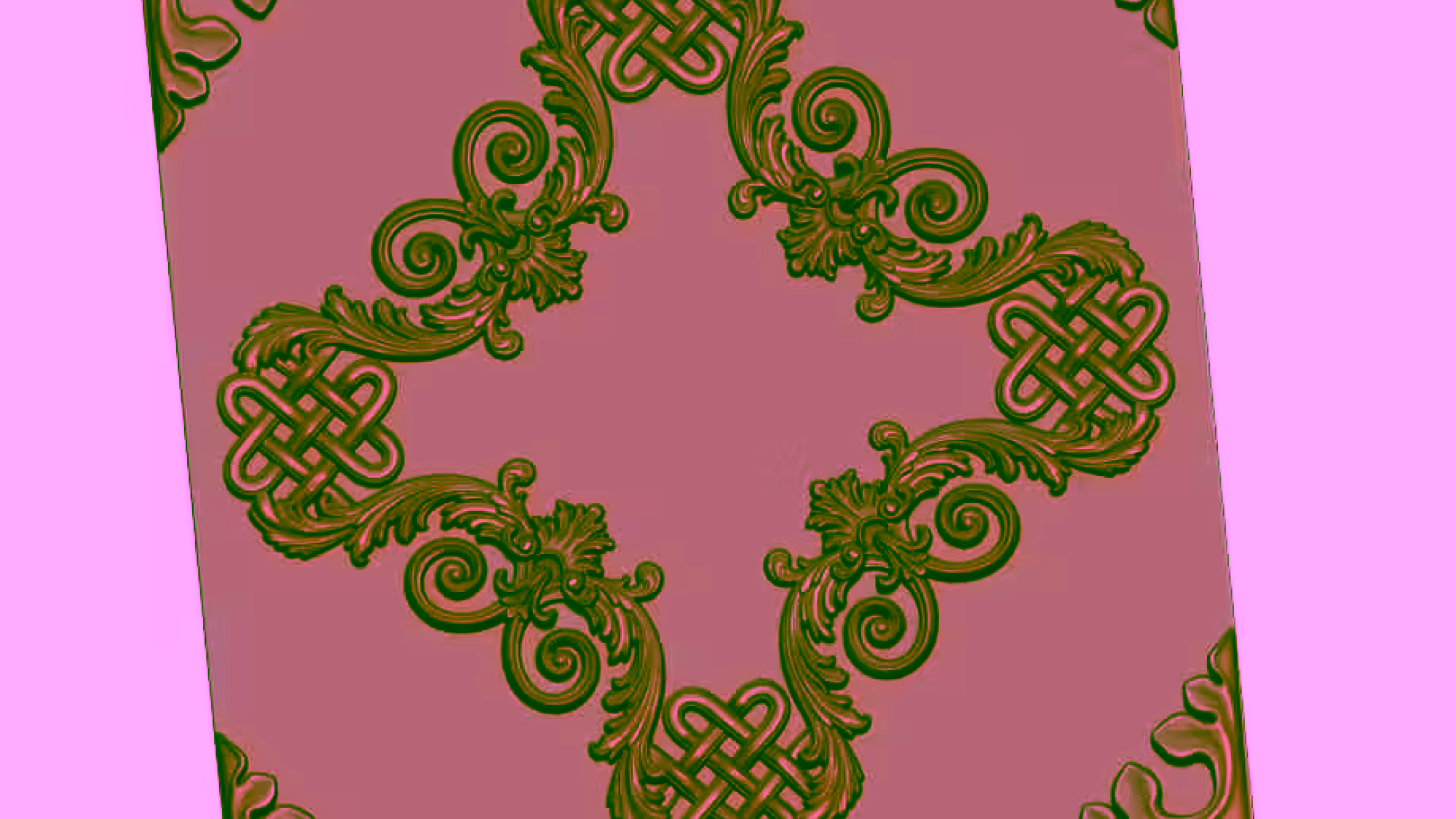 Decor Pattern For Cnc Carving 3d Stl File Free Download A000189