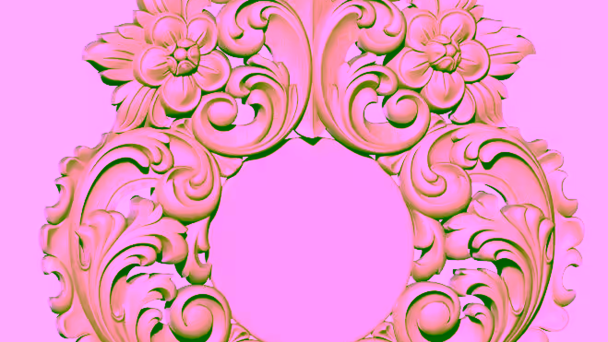 Decorative Design For Wood Carving Stl File Free Download A000233