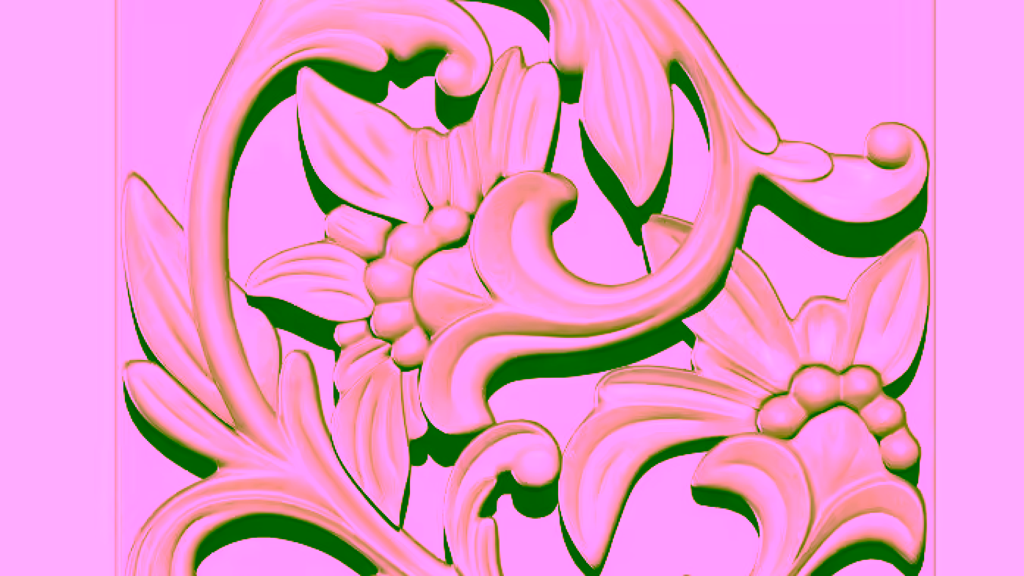 Decorative Design For Wood Carving Stl File Free Download A000251