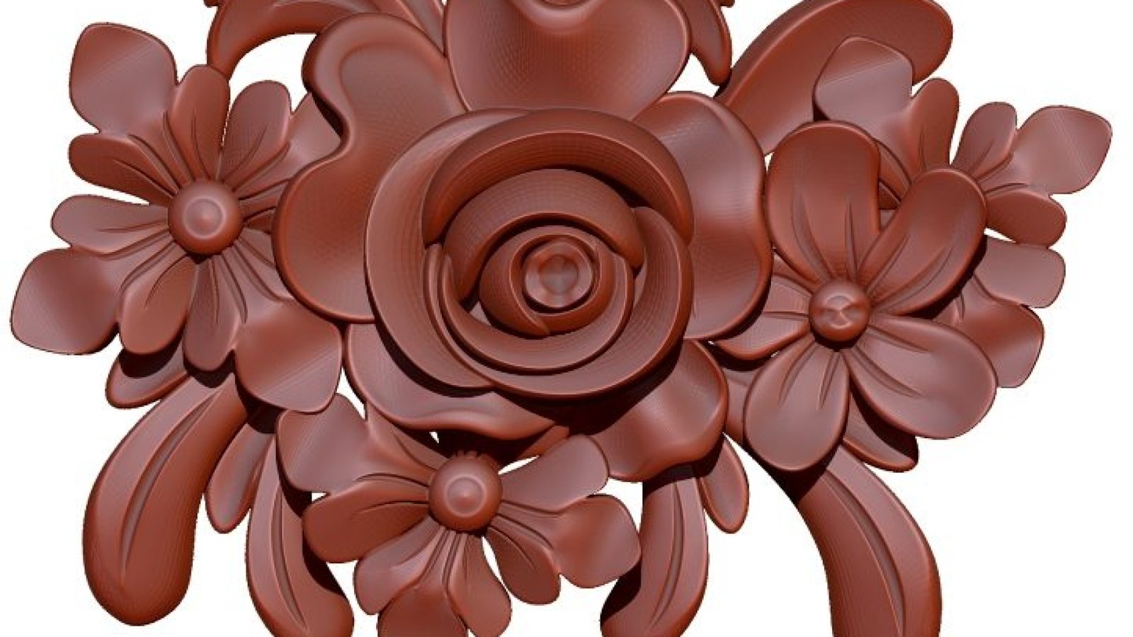 Flower Design For Cnc Wood Carving Stl File Free Download A000162