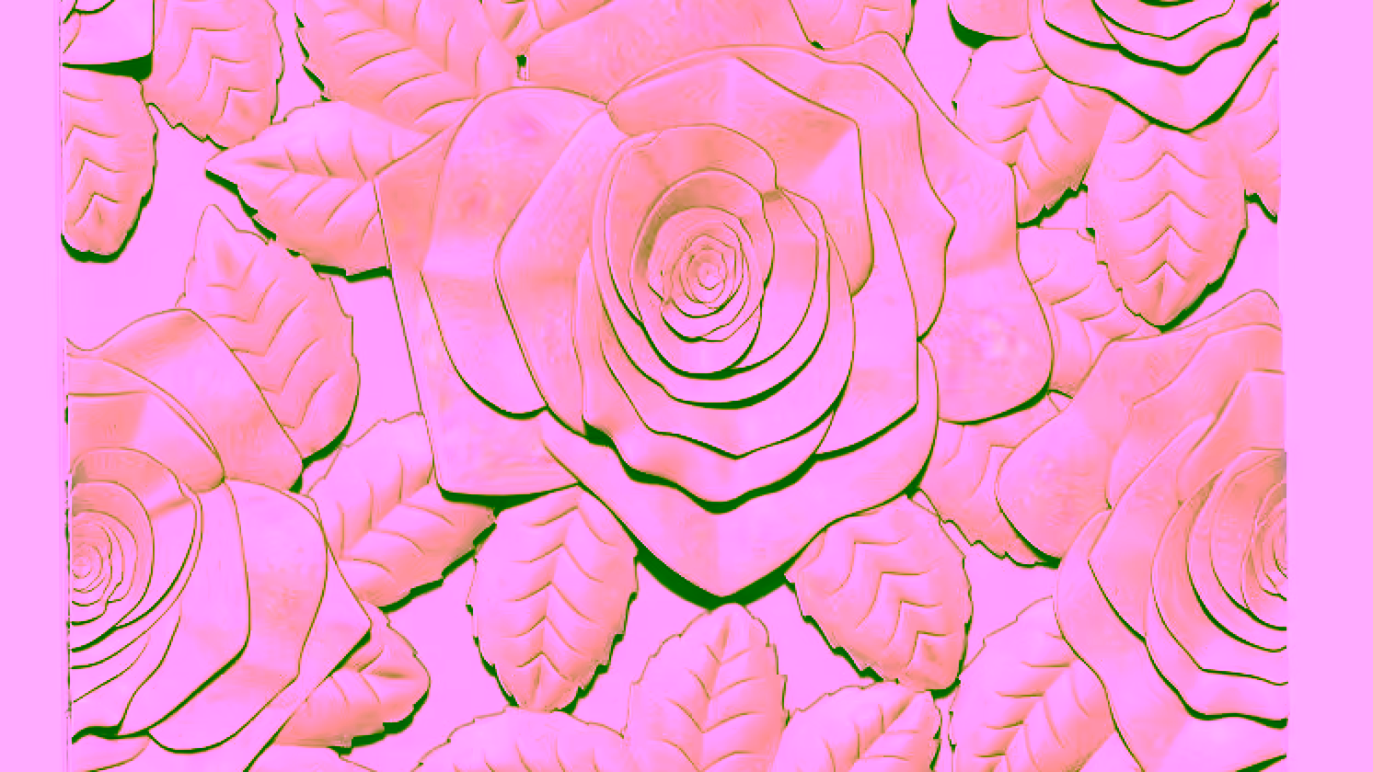 Flower Wall Panel 3d Stl File Free Download A000241