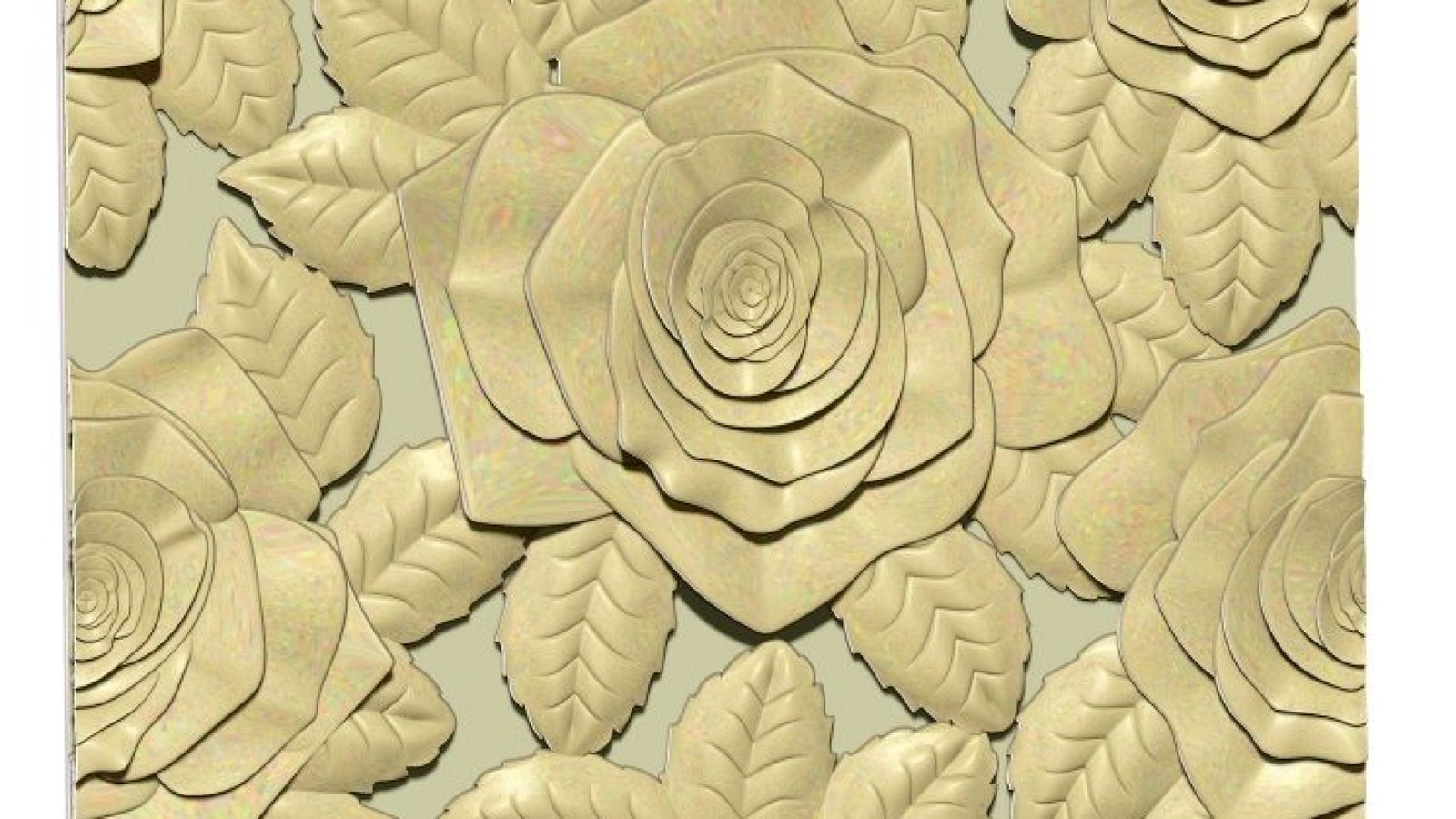 Flower Wall Panel 3d Stl File Free Download A000241