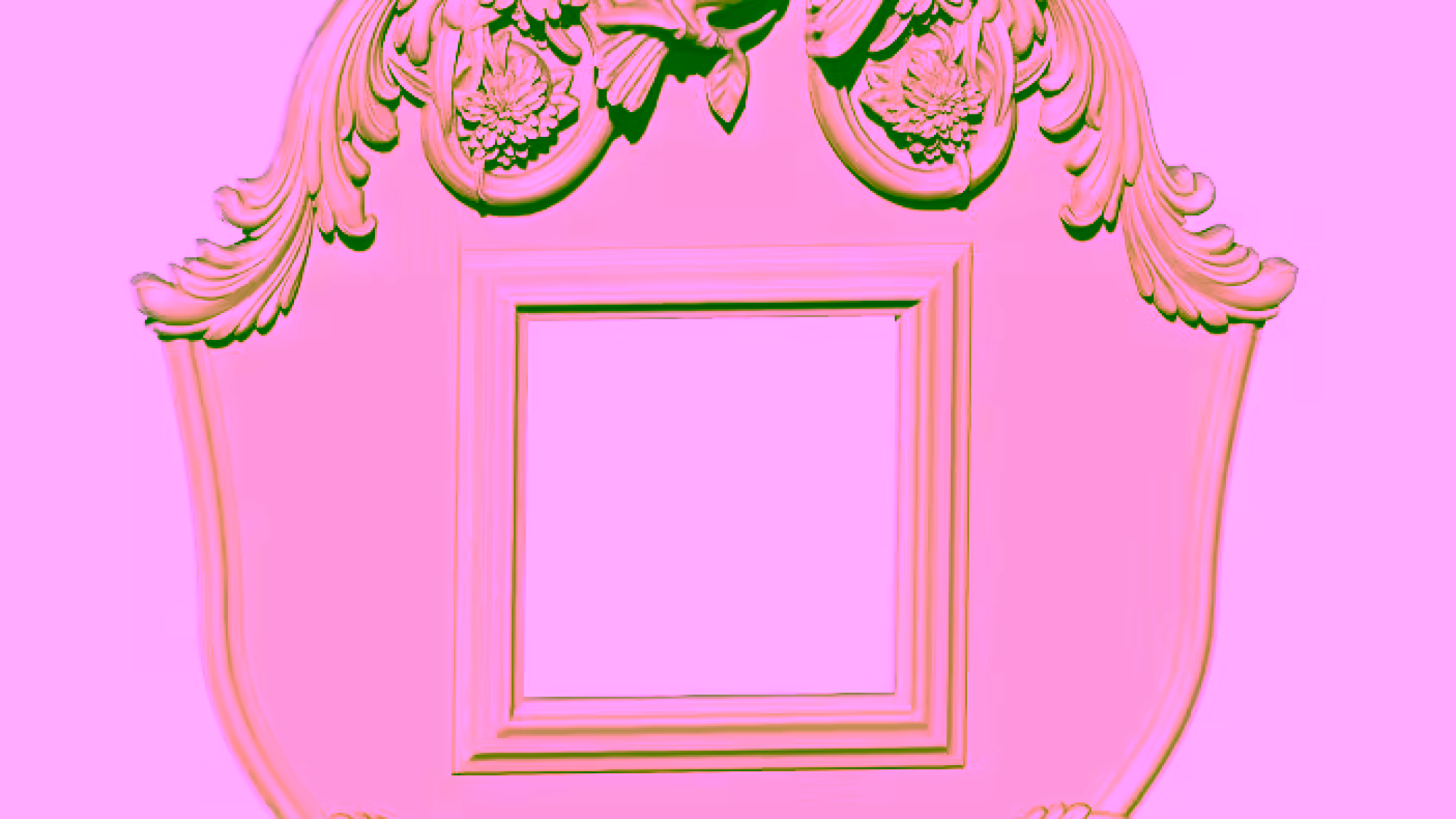 Frame Design For Wood Carving Stl File Free Download A000227