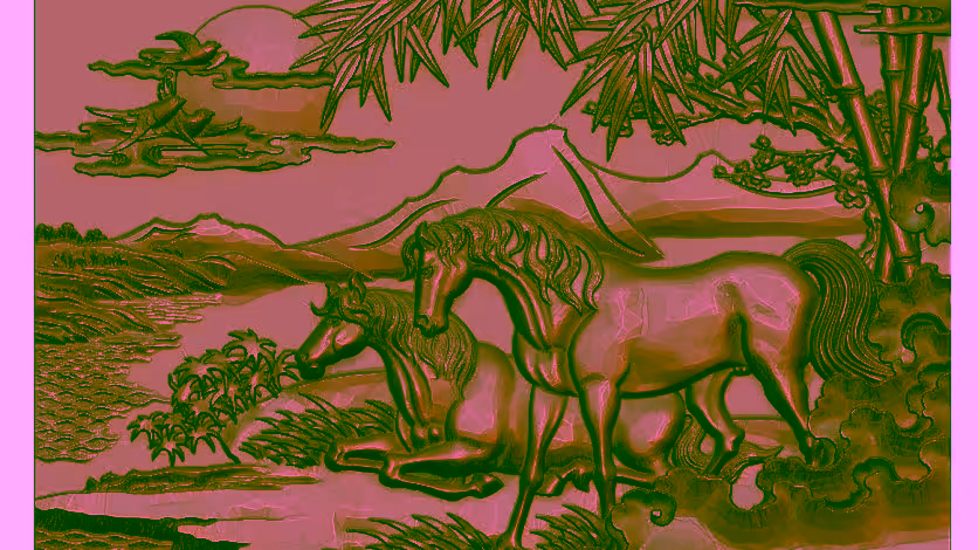 Horse Painting 3d Stl File Free Download A000170