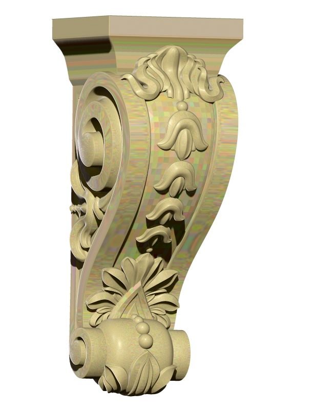 Pillar Top Design For Wood Carving Stl File Free Download A000230