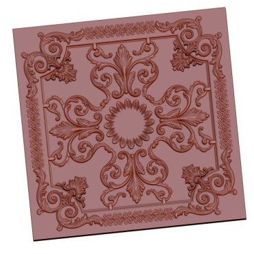 Rectangular Decor 3d Stl File For Cnc Carving Free Download A000190